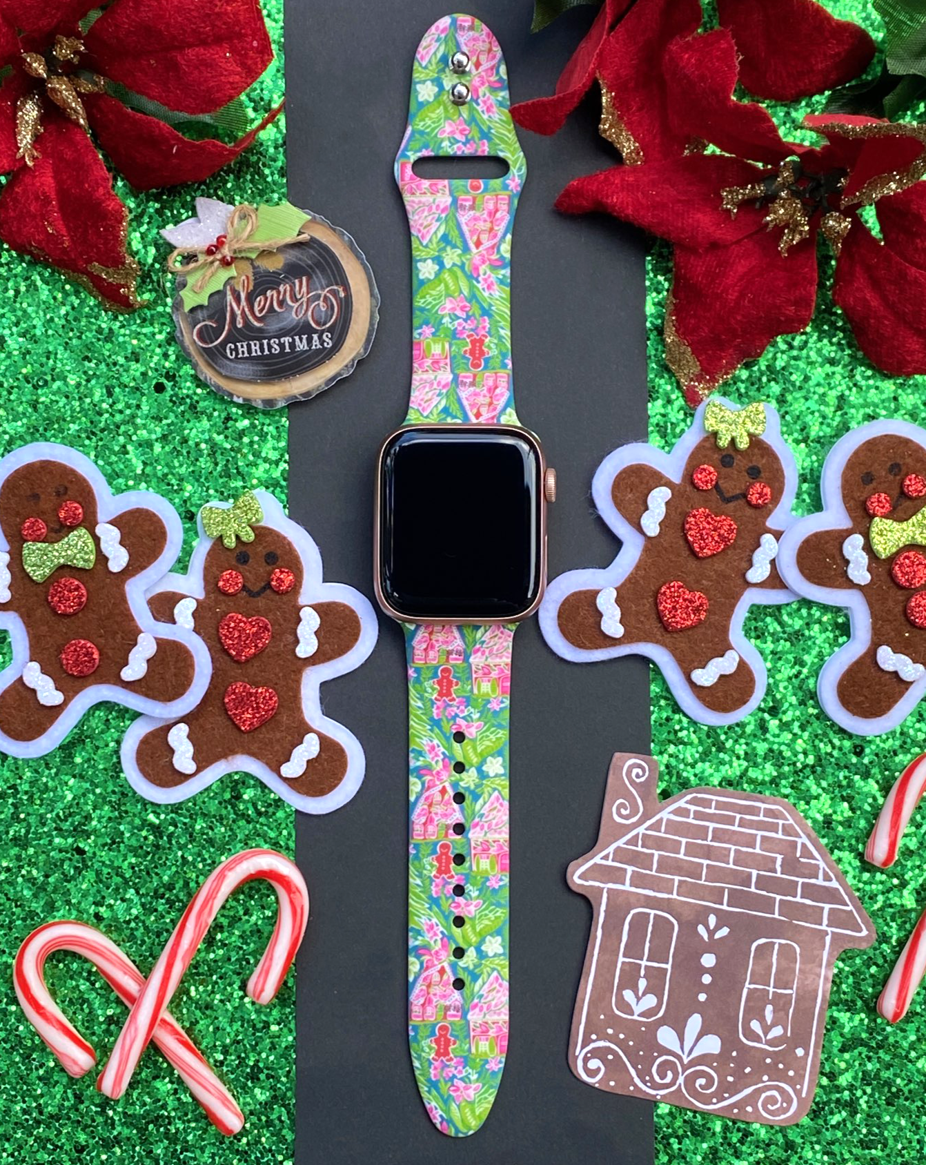 Gingerbread House Apple Watch Silicone Band – Lux Bands Shop