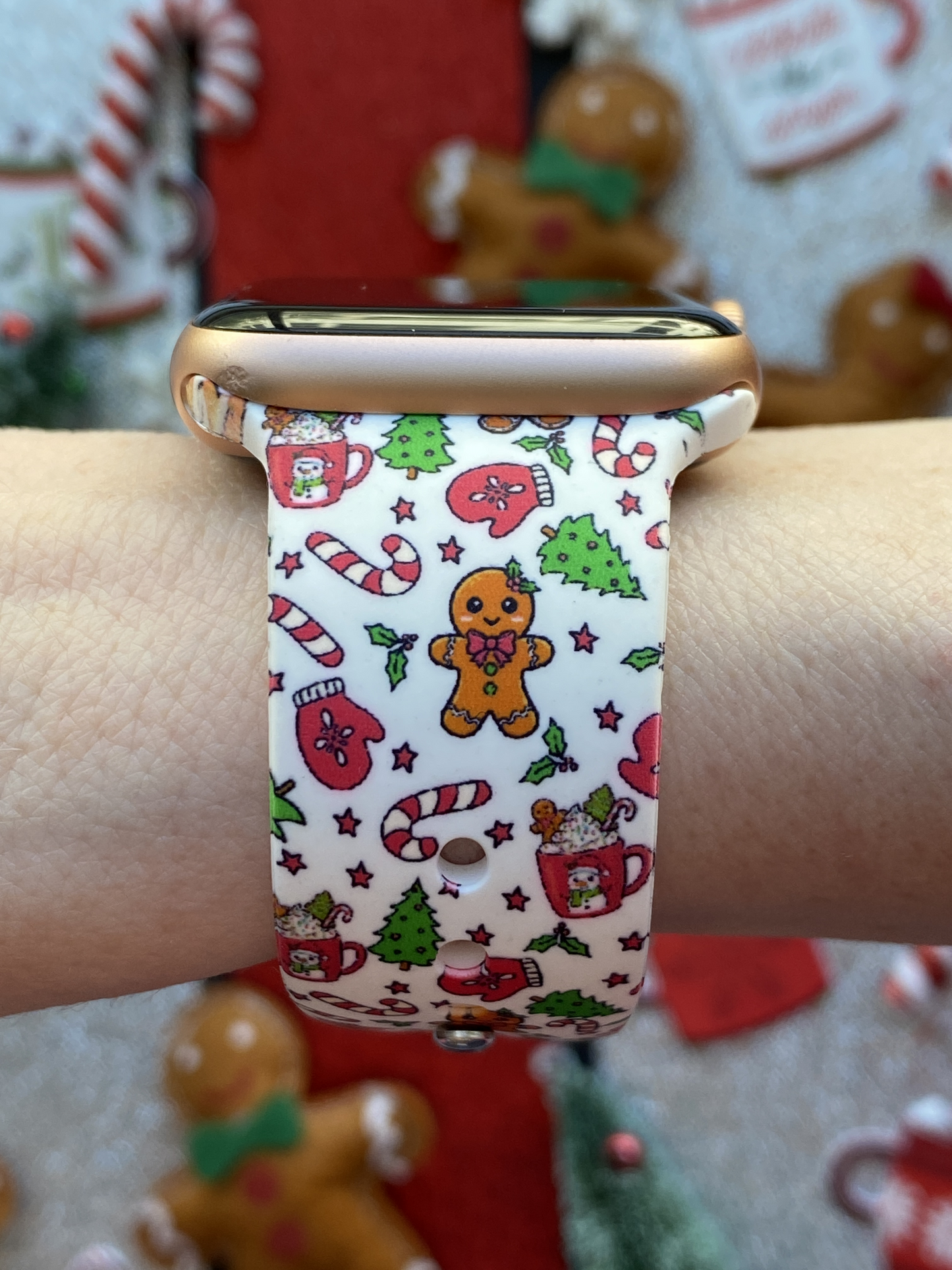 Sweet Gingerbread Christmas Watch Band For Apple Watch