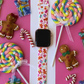 Pink Christmas Gingerbread Apple Watch Band