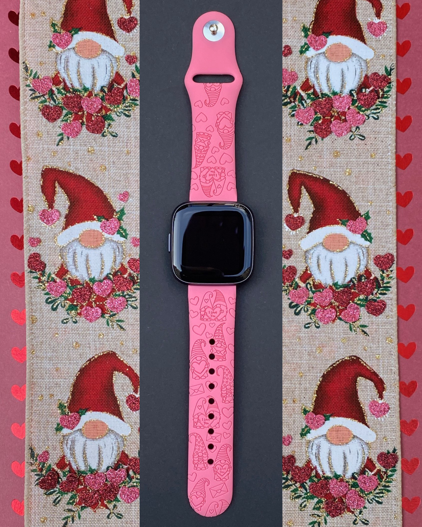 Valentine Gnomes Fitbit Versa 1/2 Watch Band