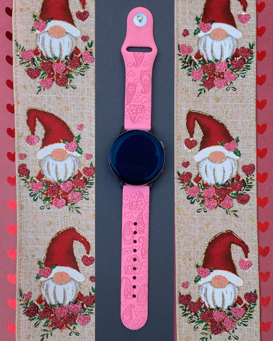 Valentine Gnomes 20mm Samsung Galaxy Watch Band