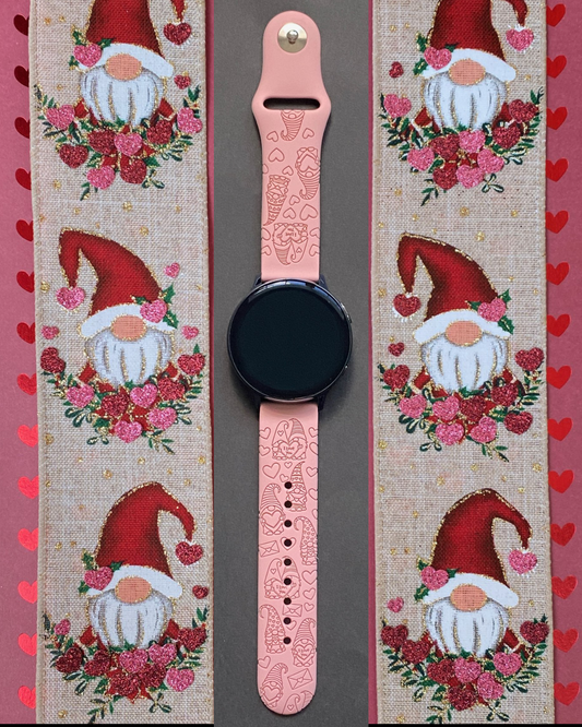 Valentine Gnomes 20mm Samsung Galaxy Watch Band