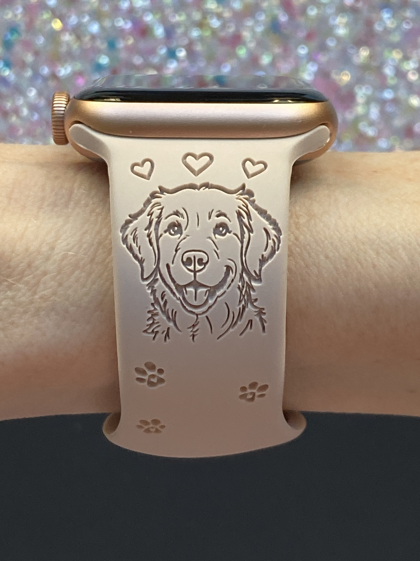 My Best Friend Golden Retriever Dog Watch Band For Apple Watch
