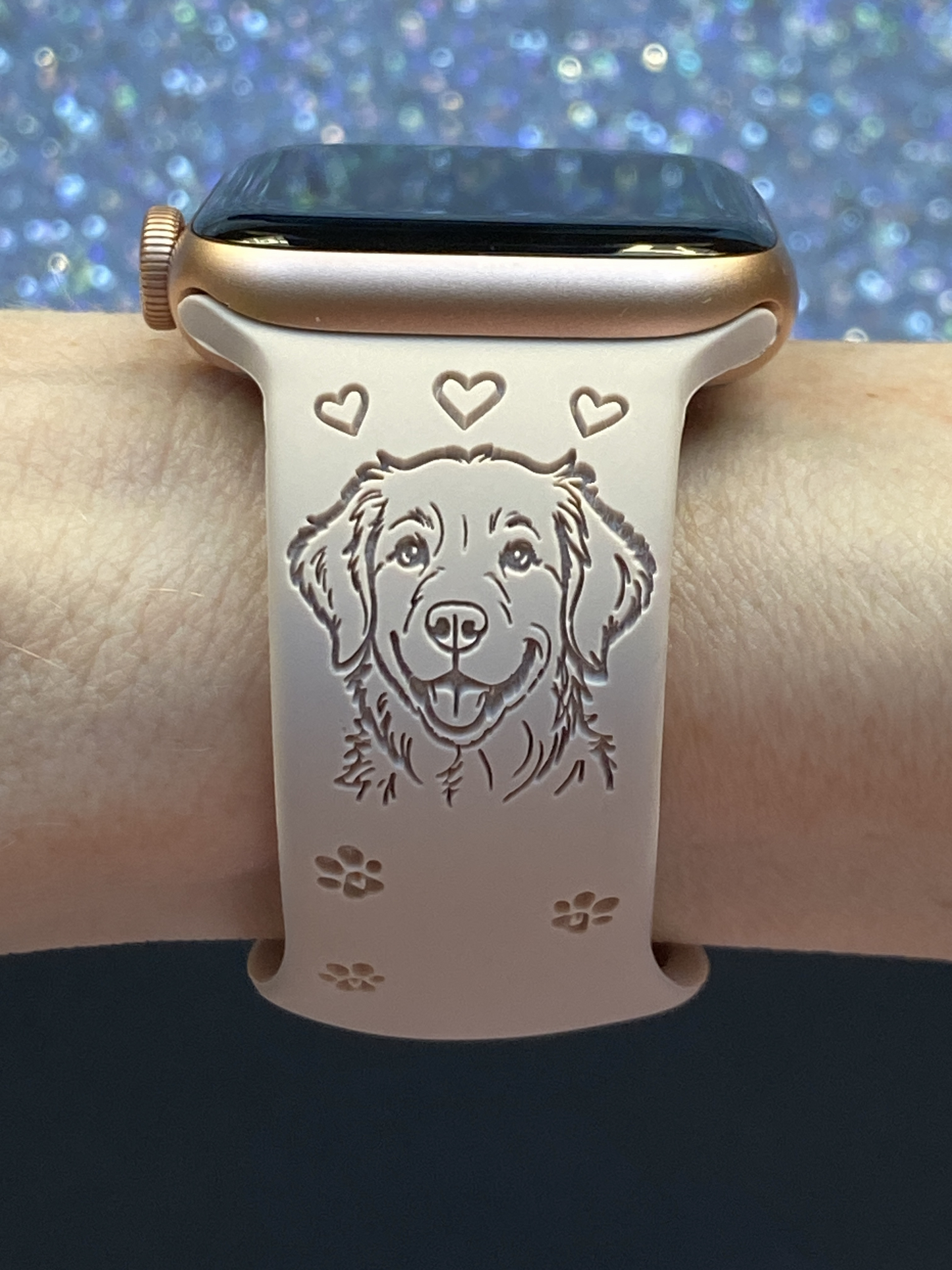 My Best Friend Golden Retriever Dog Watch Band For Apple Watch