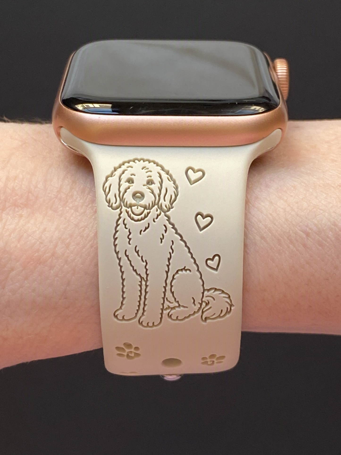 My Happy Goldendoodle Dog Watch Band For Apple Watch