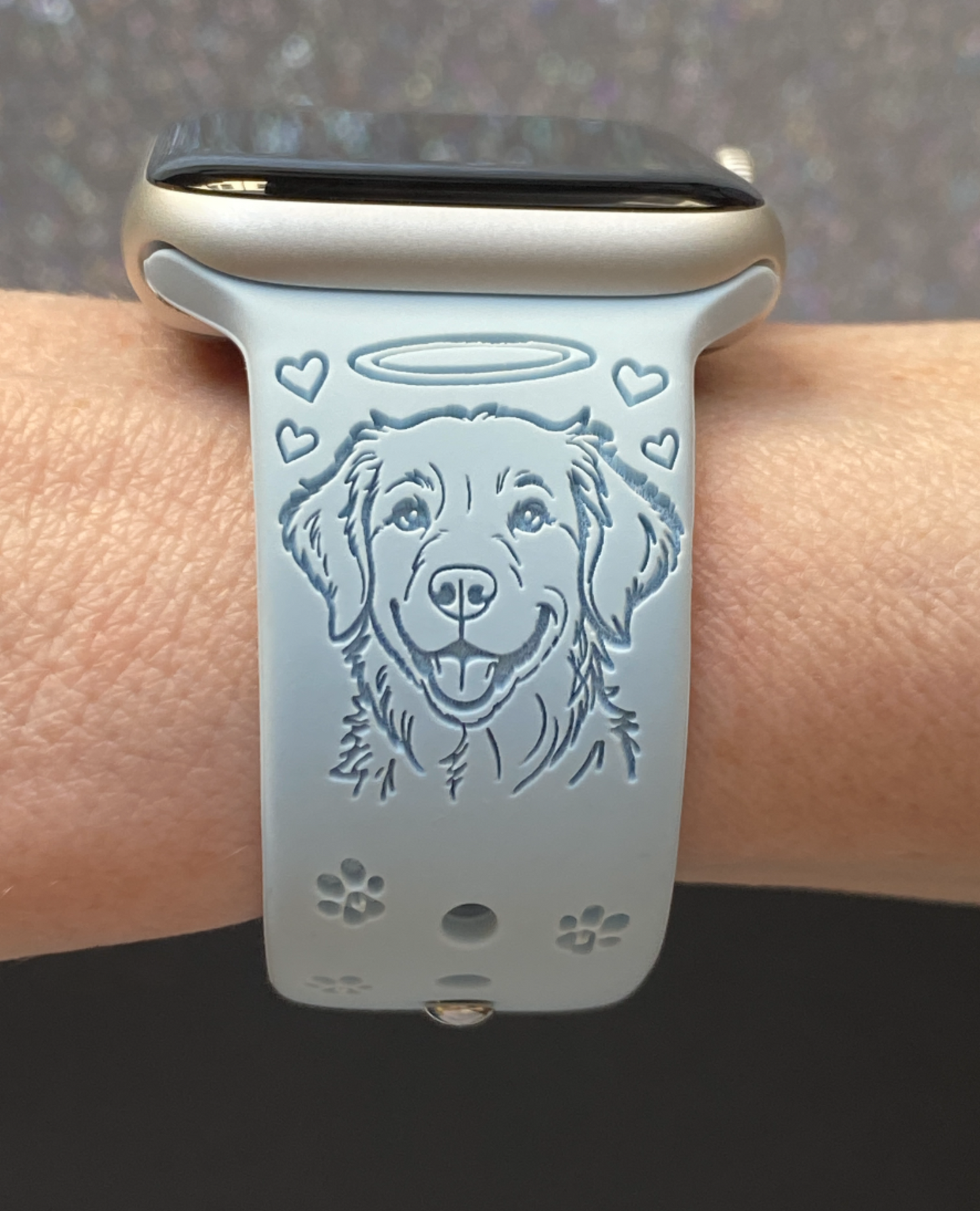 Golden Retriever Rainbow Bridge Dog Watch Band For Apple Watch