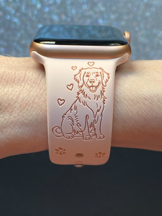 My Pet Golden Retriever Dog Watch Band For Apple Watch