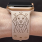 Cheerful Golden Retriever Dog Watch Band For Apple Watch