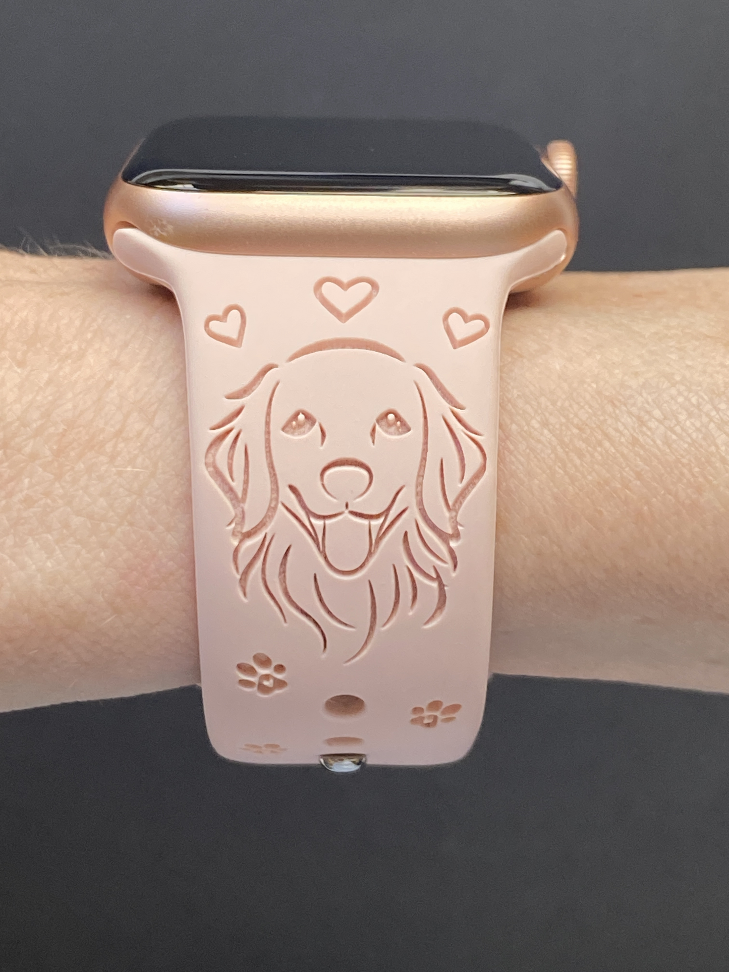 Happy Golden Retriever Dog Watch Band For Apple Watch