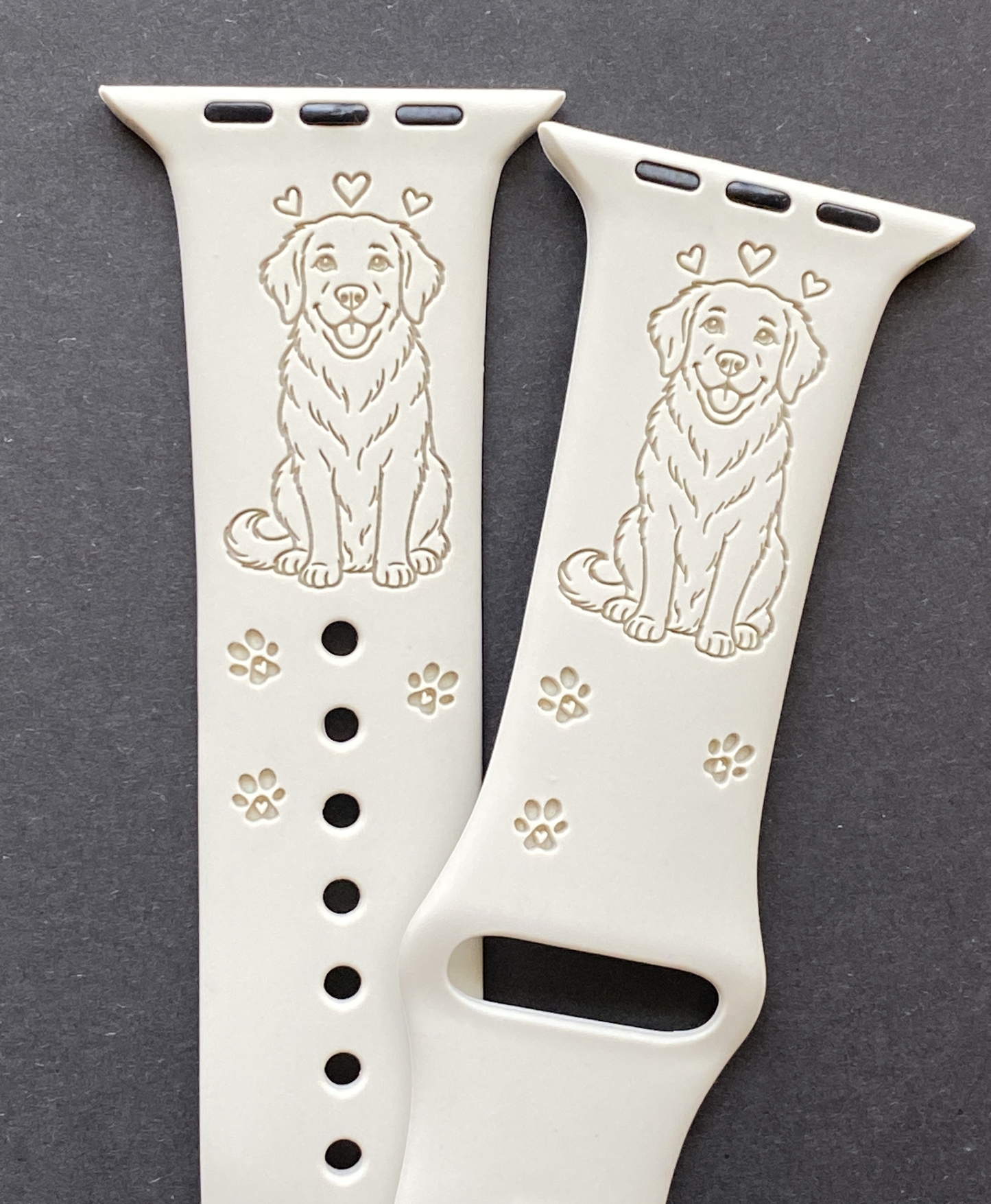 Joyful Golden Retriever Dog Watch Band For Apple Watch
