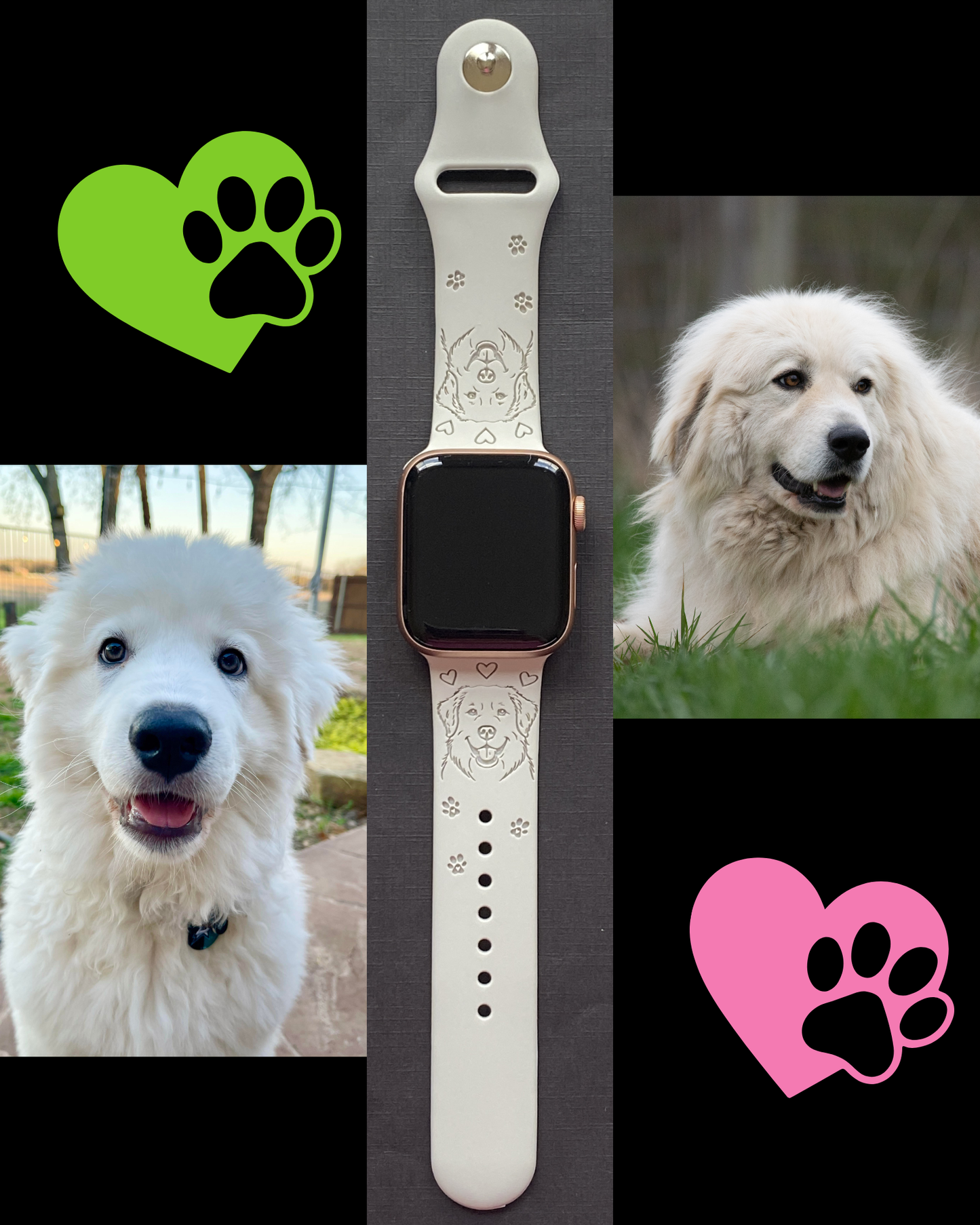 Great Pyrenees Dog Watch Band For Apple Watch
