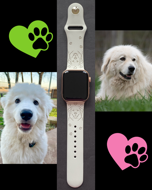 Great Pyrenees Dog Watch Band For Apple Watch