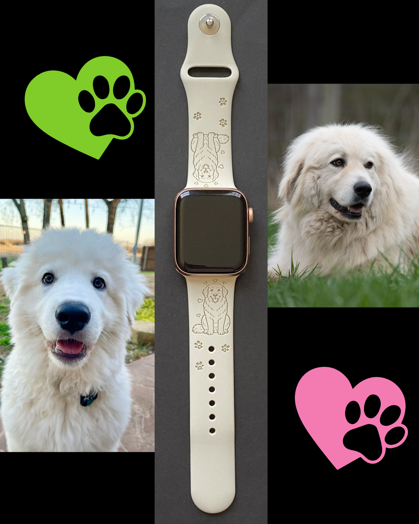 Great Pyrenees Dog Watch Band For Apple Watch