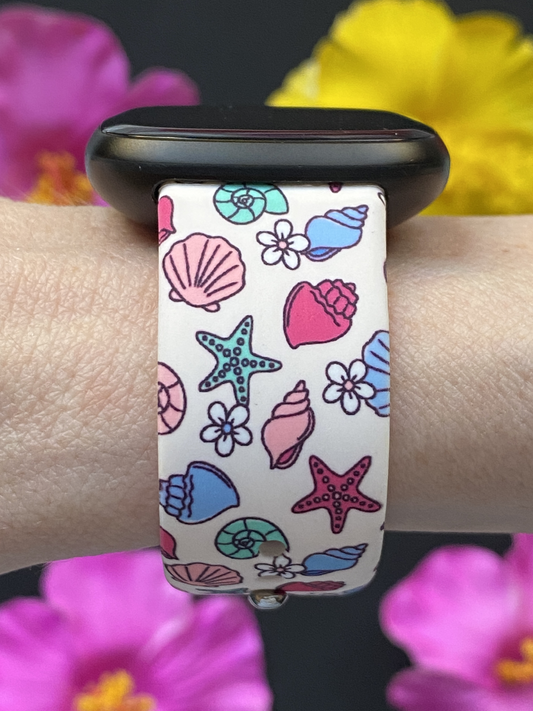 Colorful Seashells Fitbit Versa 3/Versa 4/Sense/Sense 2 Watch Band