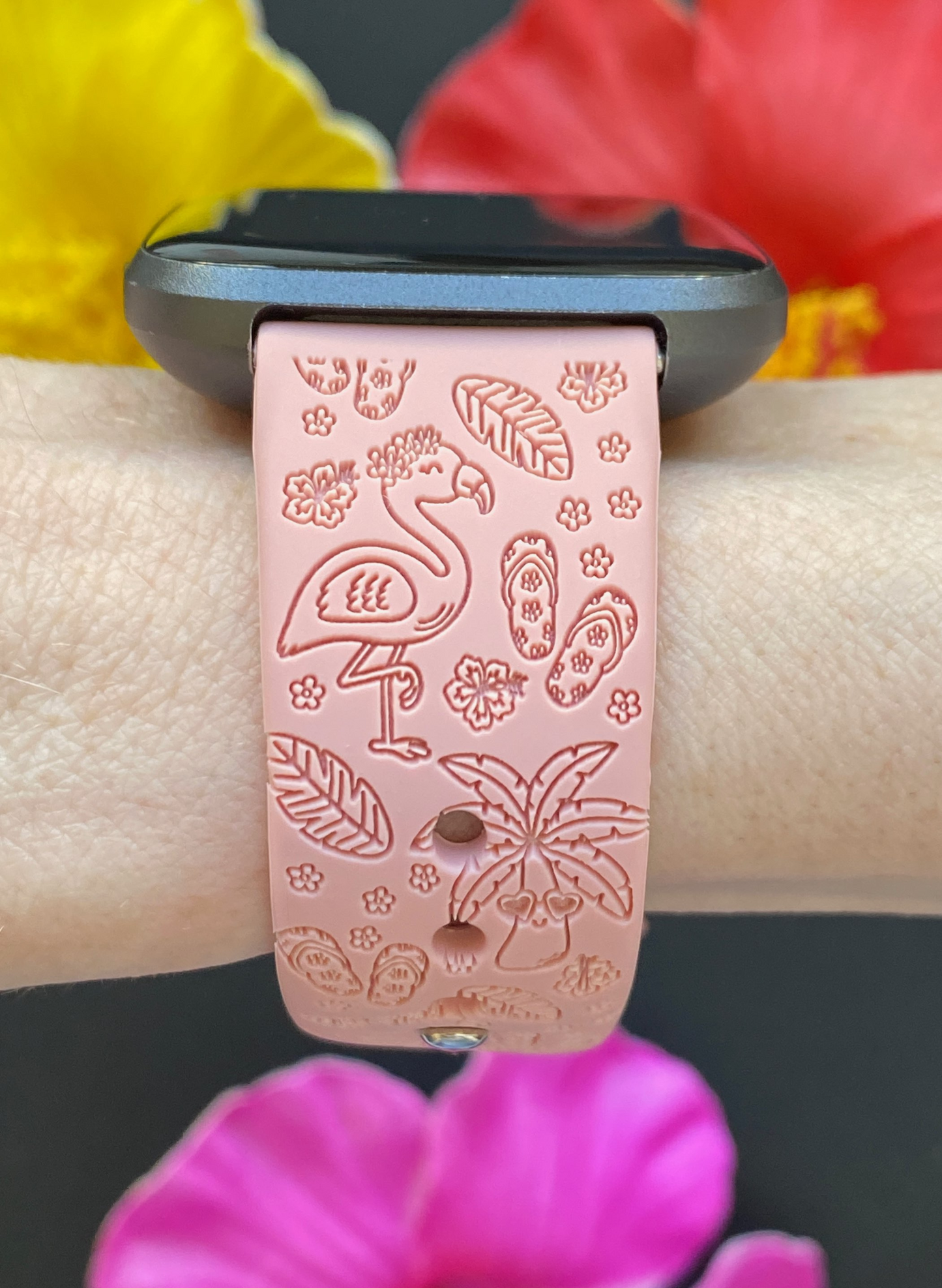 Groovy Flamingo Fitbit Versa 1/2 Watch Band