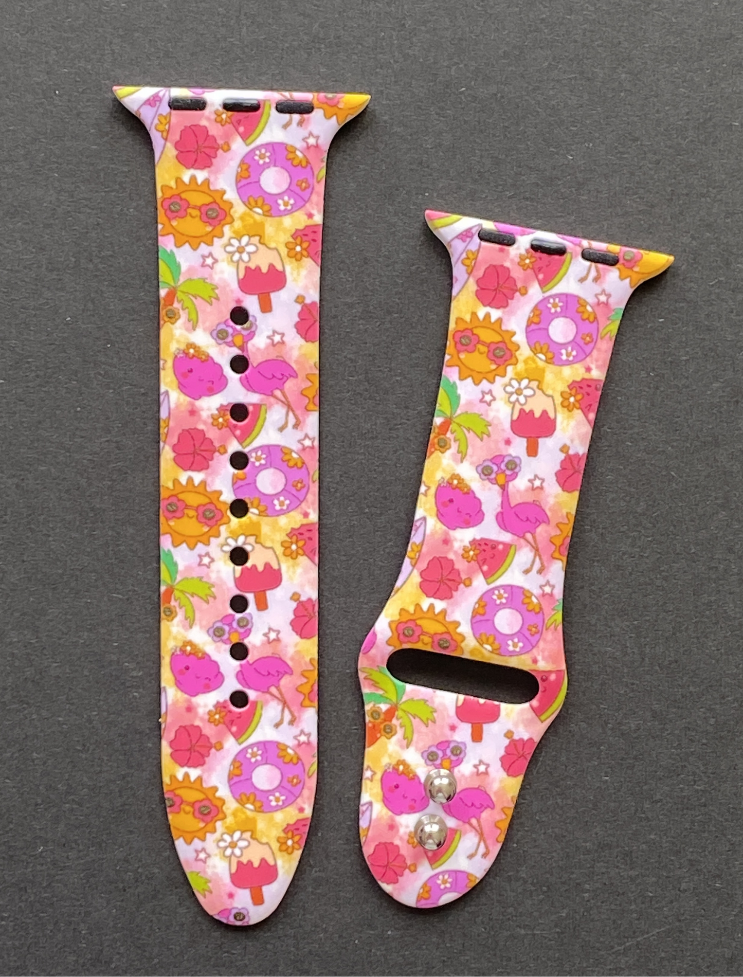 Groovy Flamingo Summer Watch Band For Apple Watch