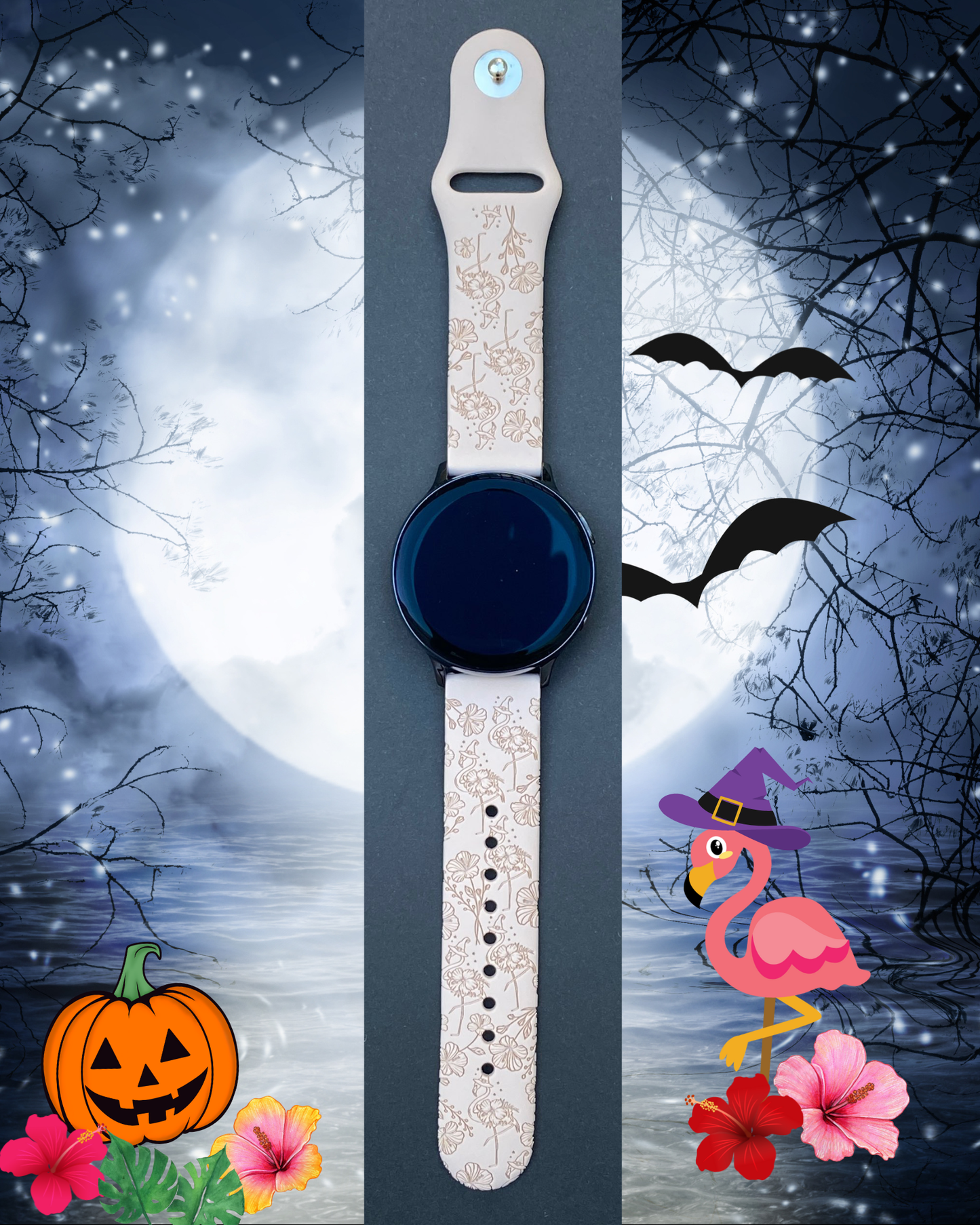 Halloween Flamingo 20mm Samsung Galaxy Watch Band