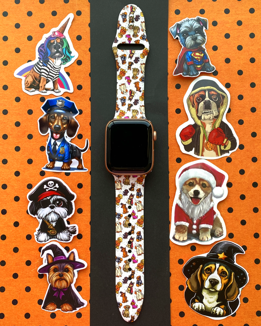 Happy Howl-o-ween Dog Watch Band For Apple Watch