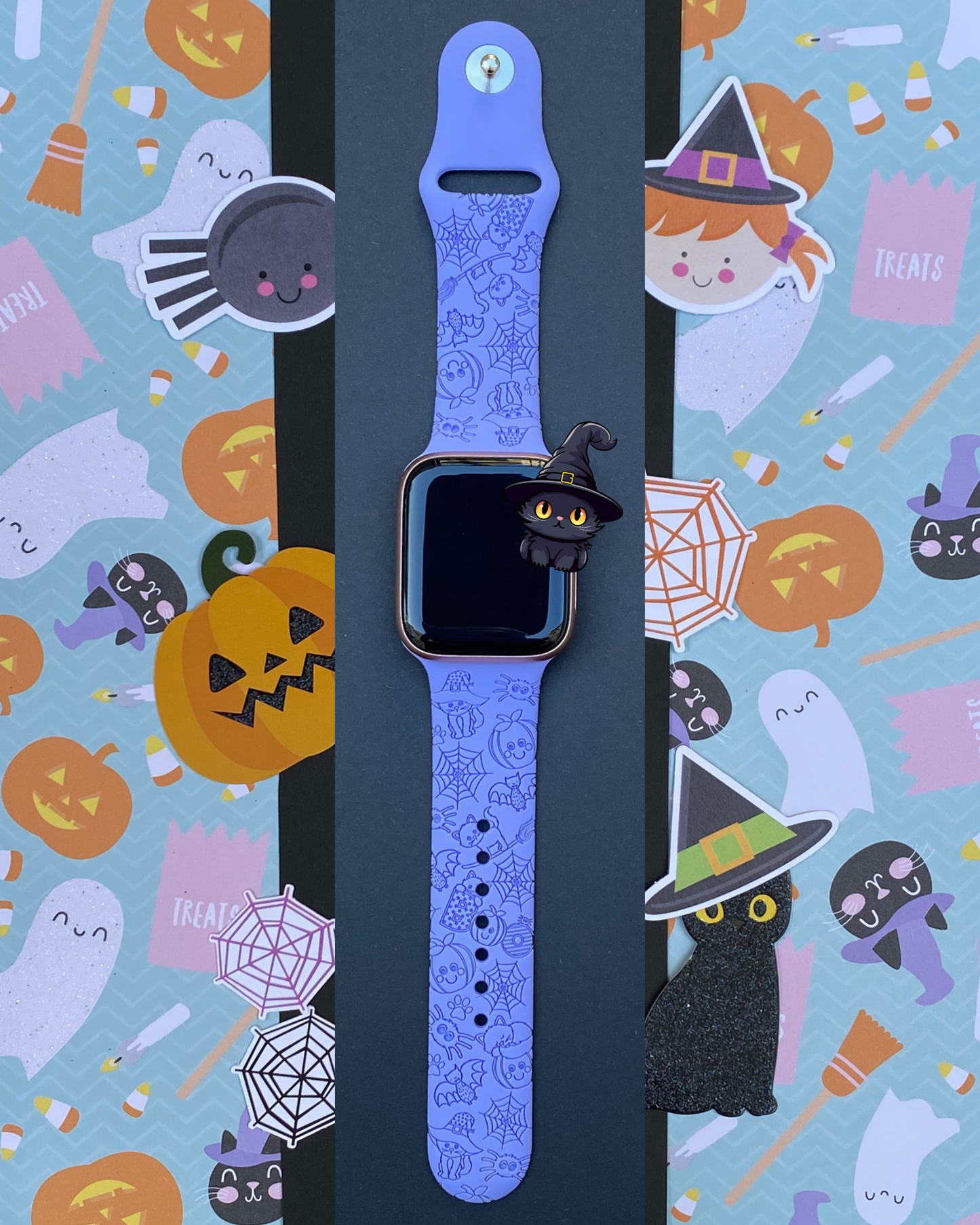 Halloween Cat Lover Apple Watch Band