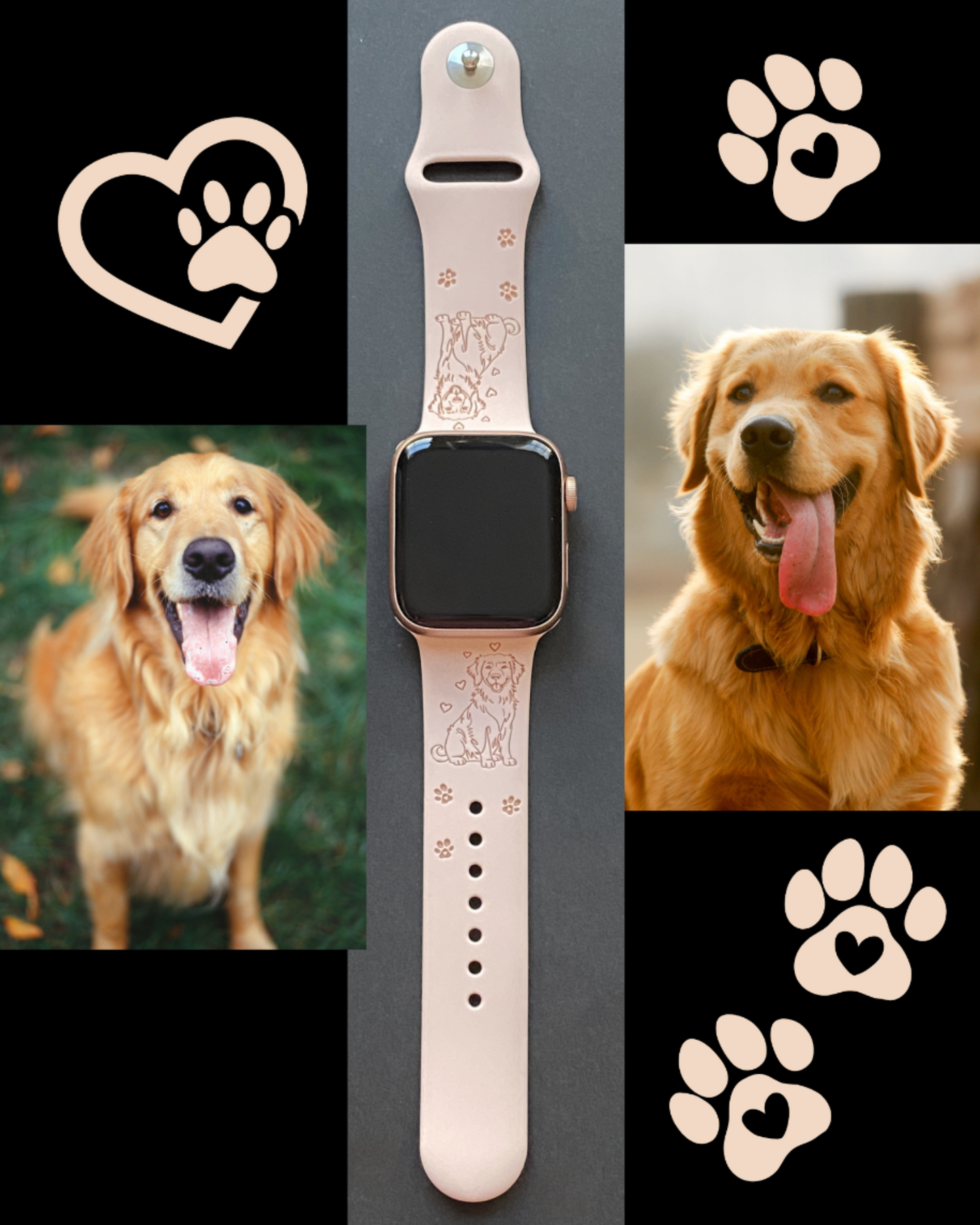 My Pet Golden Retriever Dog Watch Band For Apple Watch