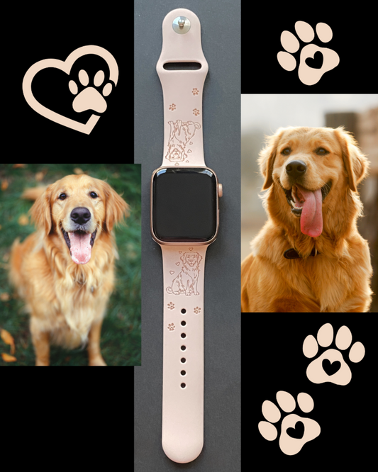 My Pet Golden Retriever Dog Watch Band For Apple Watch