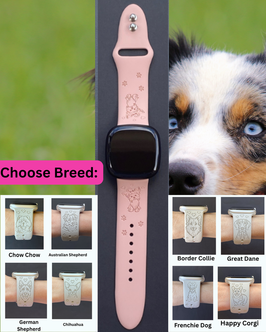 Dog Breed (#3) Fitbit Versa 3/Versa 4/Sense/Sense 2 Watch Band