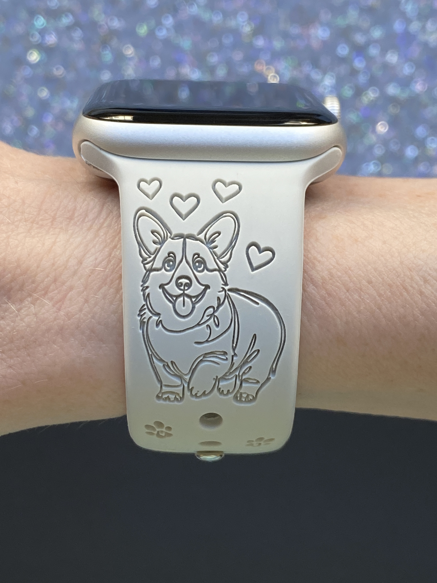 Happy Corgi Dog Watch Band For Apple Watch