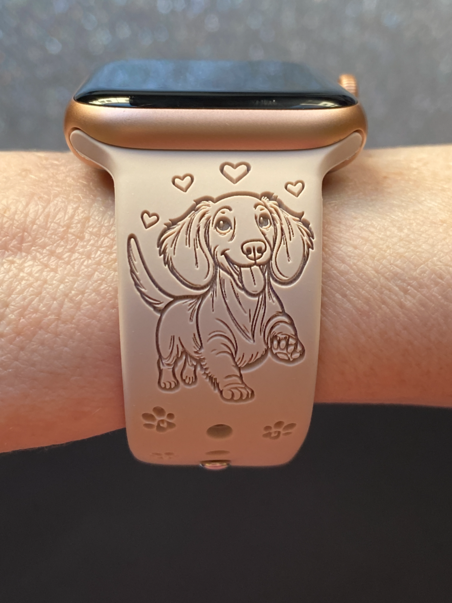 Happy Dachshund Dog Watch Band For Apple Watch