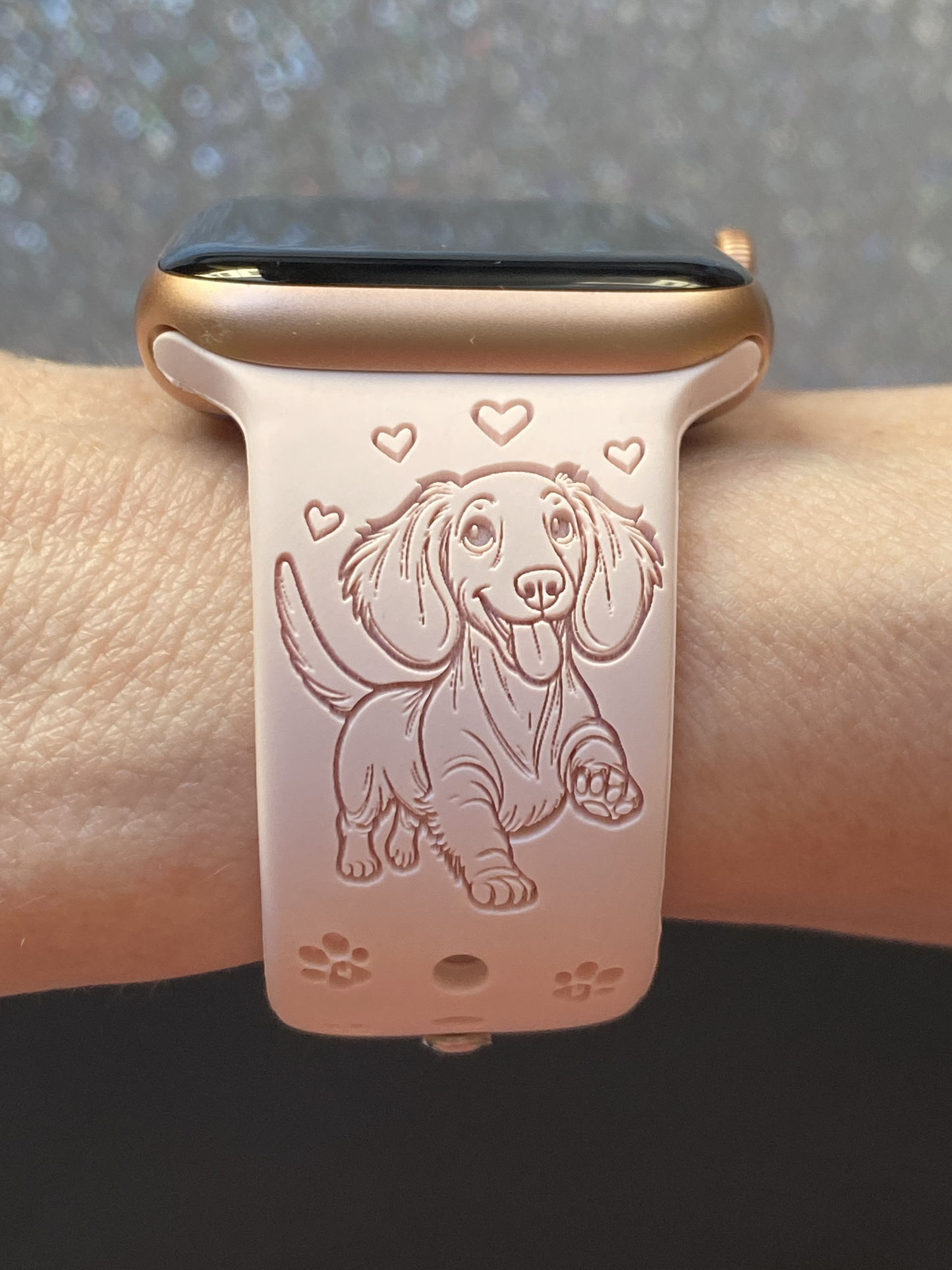 Happy Dachshund Dog Watch Band For Apple Watch