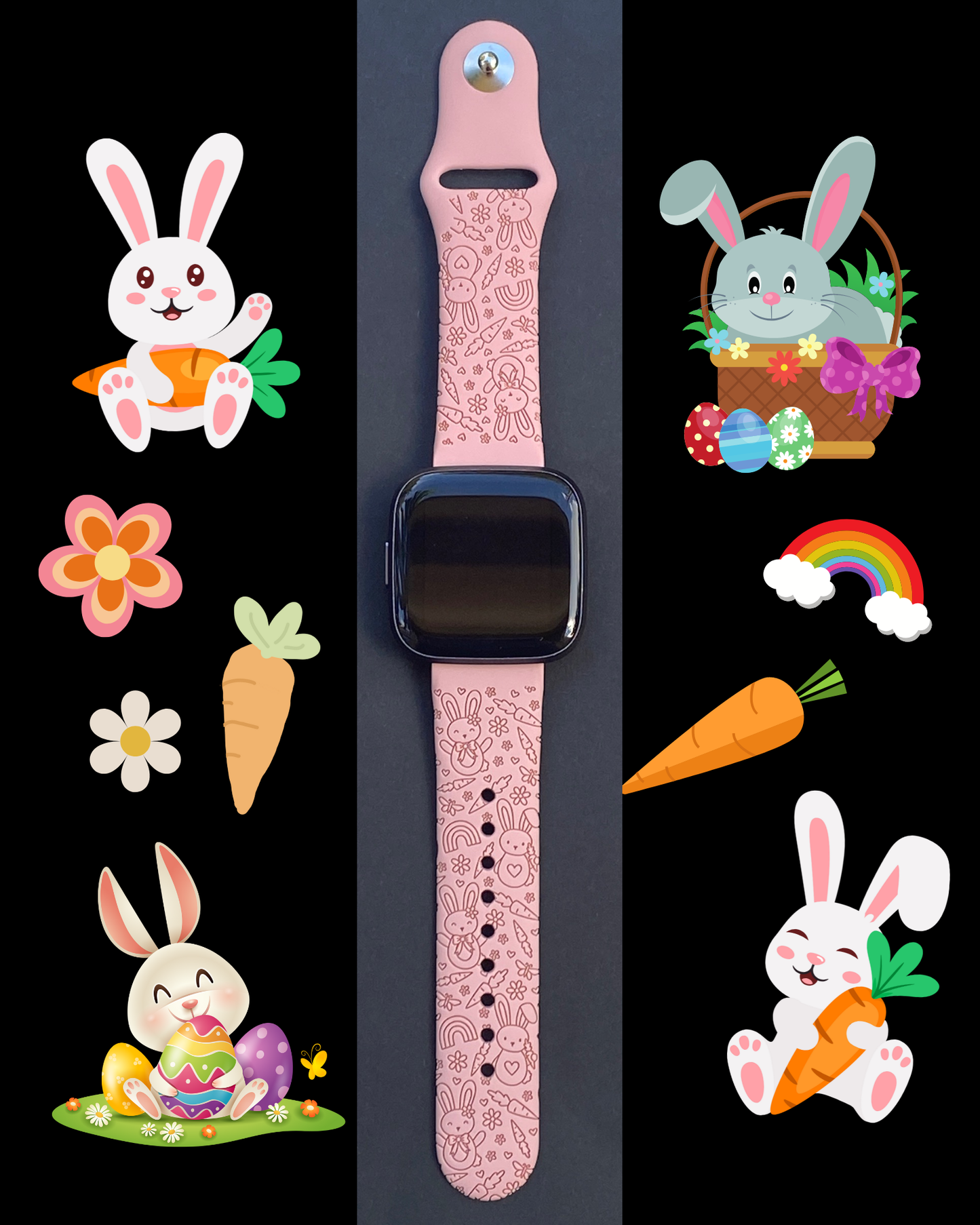 Happy Easter Fitbit Versa 1/2 Watch Band