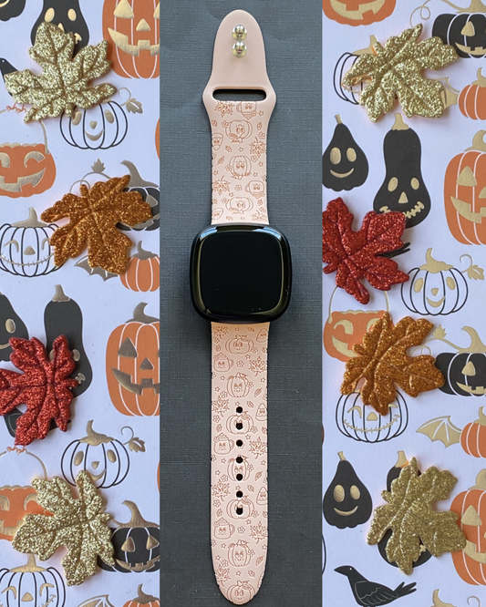 Happy Pumpkins Fitbit Versa 3/Versa 4/Sense/Sense 2 Watch Band
