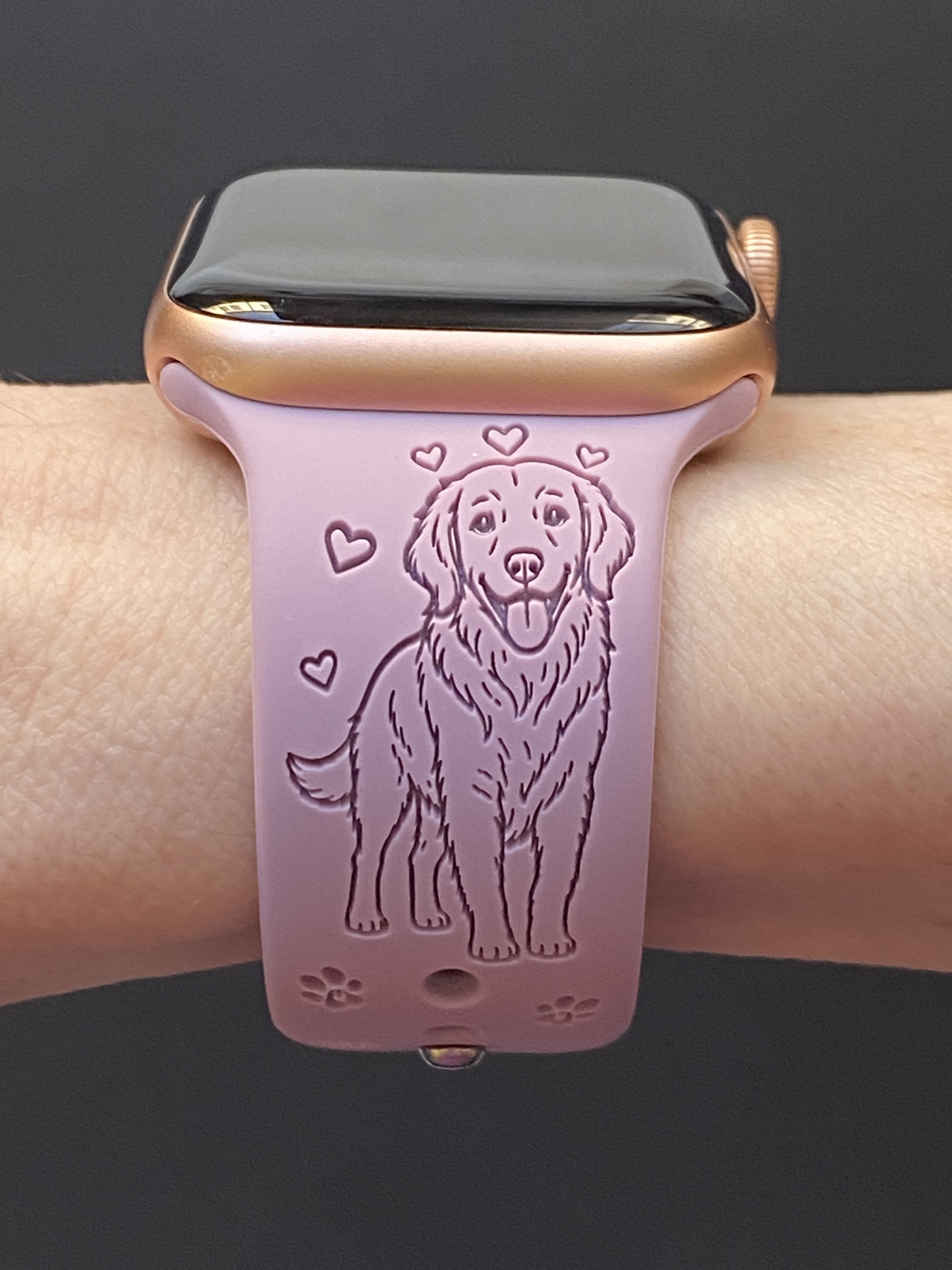 Happy Golden Retriever Dog Watch Band For Apple Watch