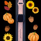 Pumpkin Floral Fitbit Versa 3/Versa 4/Sense/Sense 2 Watch Band