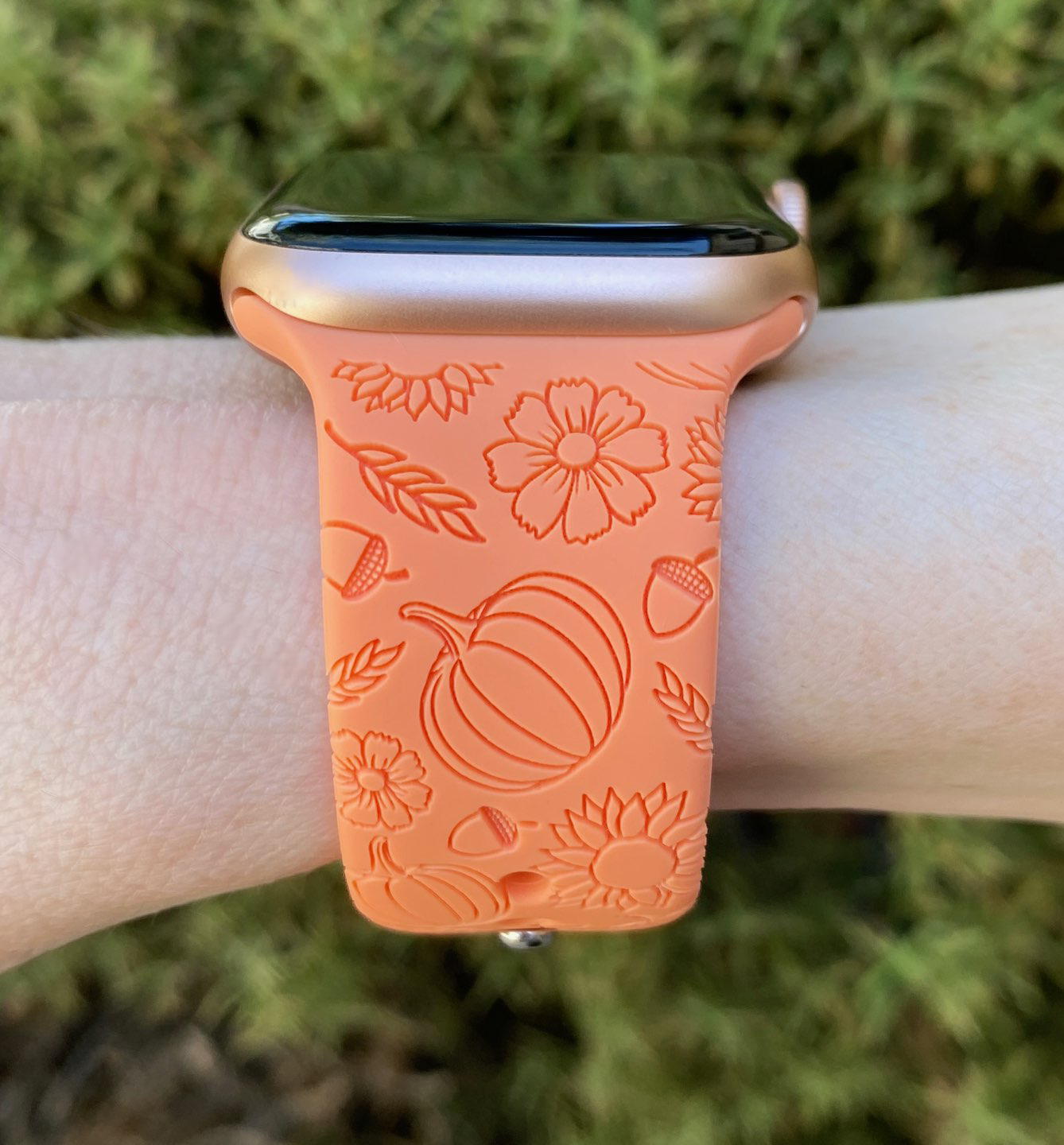 Pumpkin Floral Apple Watch Band