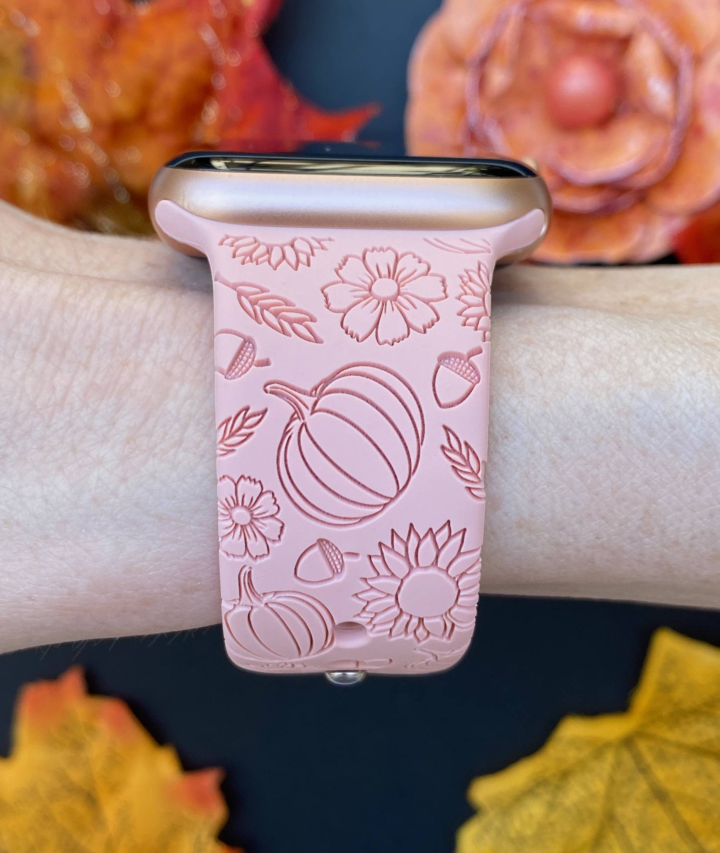 Pumpkin Floral Apple Watch Band