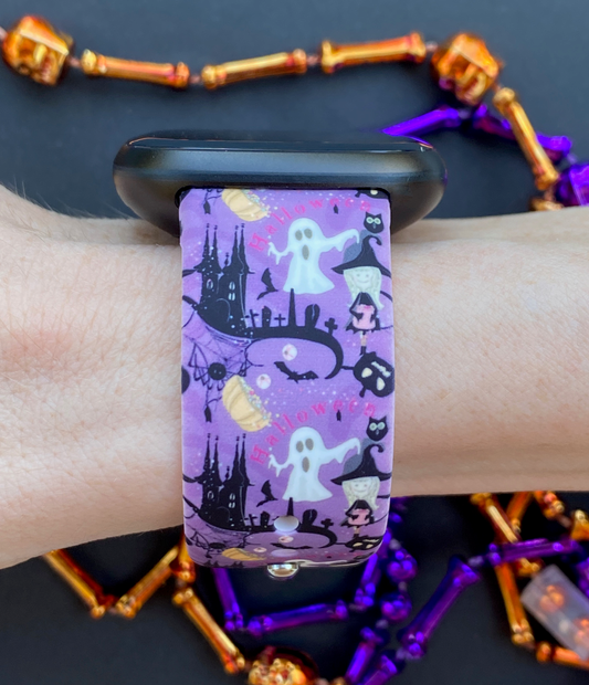 Haunted House Fitbit Versa 3/Versa 4/Sense/Sense 2 Watch Band