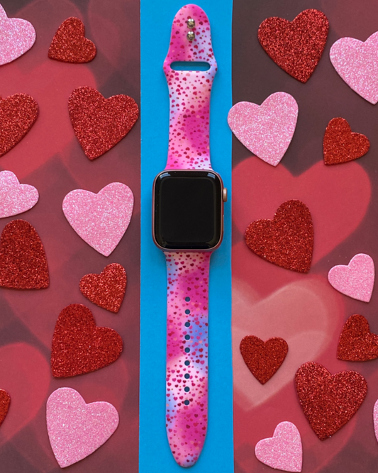 Sprinkle of Hearts Apple Watch Band