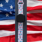 4th of July Hearts Fitbit Versa 3/Versa 4/Sense/Sense 2 Watch Band