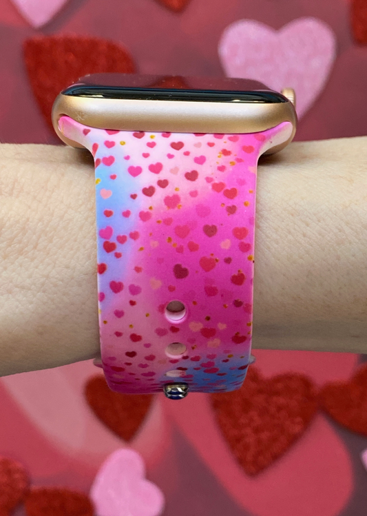 Sprinkle of Hearts Apple Watch Band