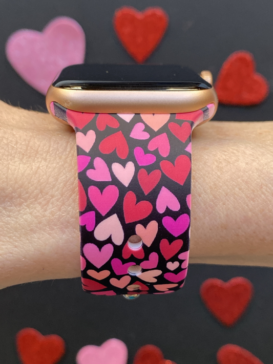 Valentine Hearts Watch Band For Apple Watch
