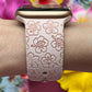 Hibiscus and Plumeria Floral Watch Band For Apple Watch