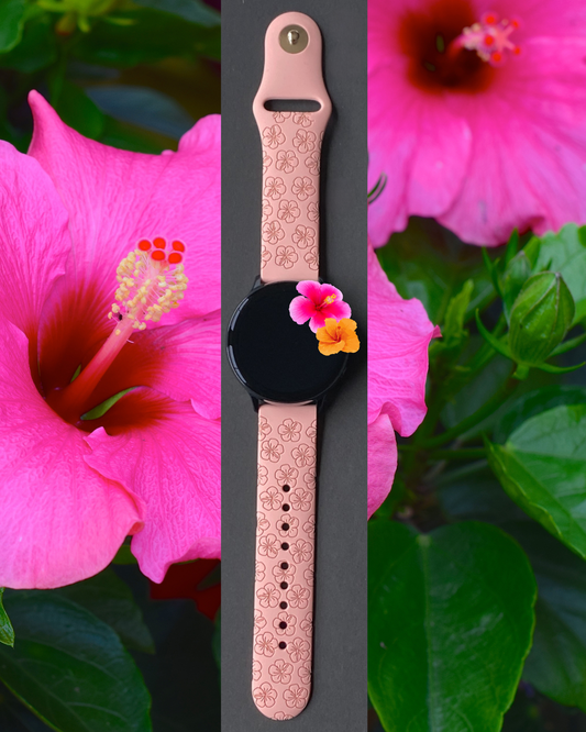 Blooming Hibiscus Samsung Galaxy Watch Band