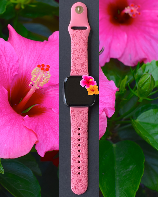 Blooming Hibiscus Fitbit Versa 1/2 Watch Band