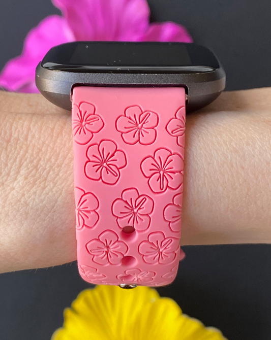 Blooming Hibiscus Fitbit Versa 1/2 Watch Band