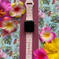 Hibiscus and Plumeria Floral Watch Band For Apple Watch