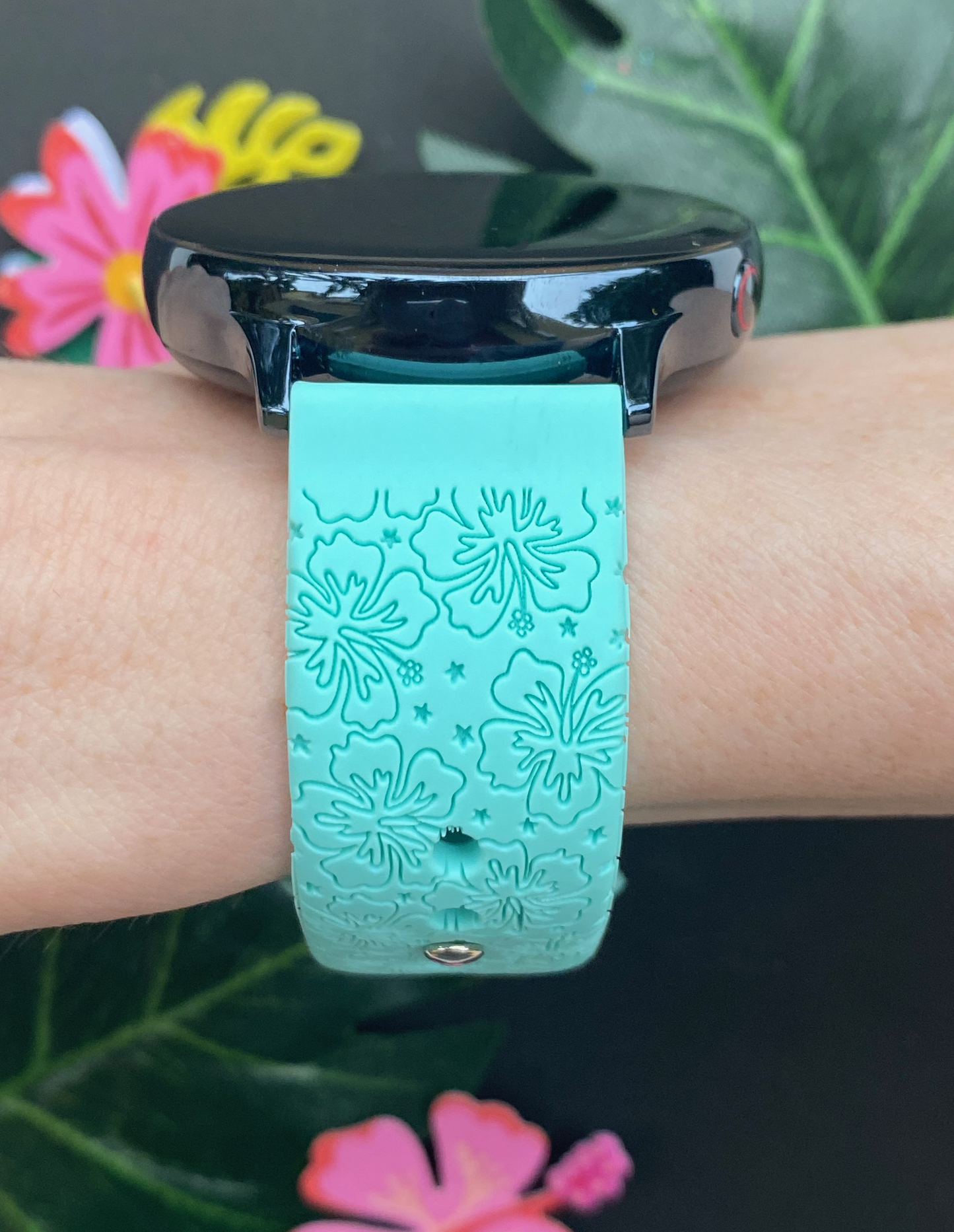 Tropical Hibiscus 20mm Samsung Galaxy Watch Band