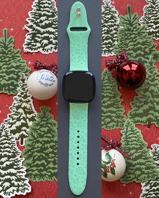 Holiday Christmas Trees Fitbit Versa 3/Versa 4/Sense/Sense 2 Watch Band