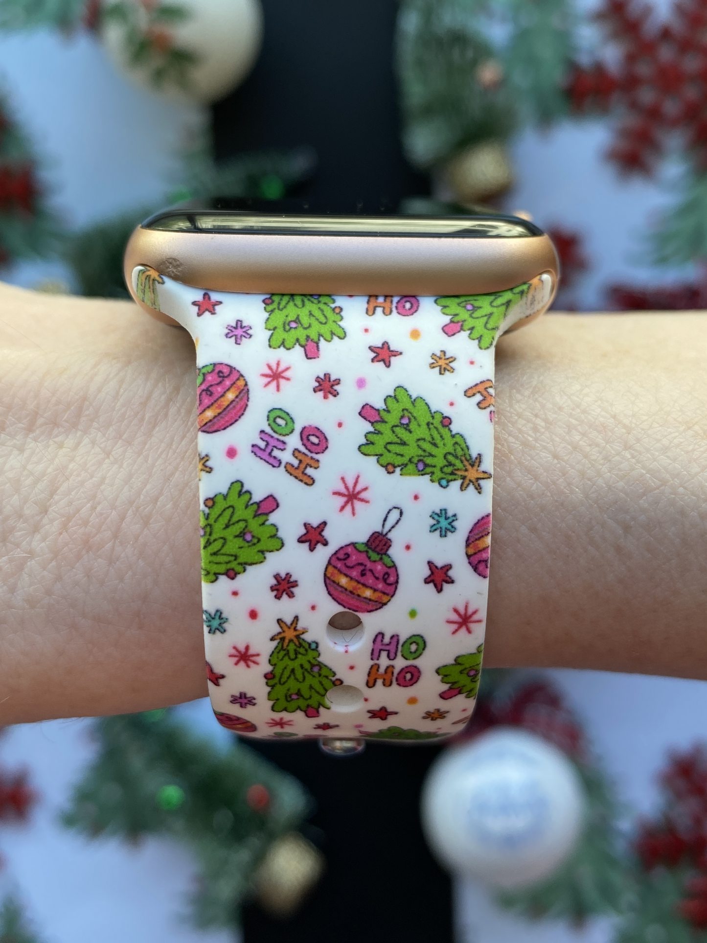 Rockin' Christmas Tree Watch Band For Apple Watch
