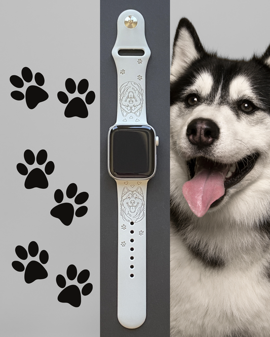 Siberian Husky Dog Watch Band For Apple Watch