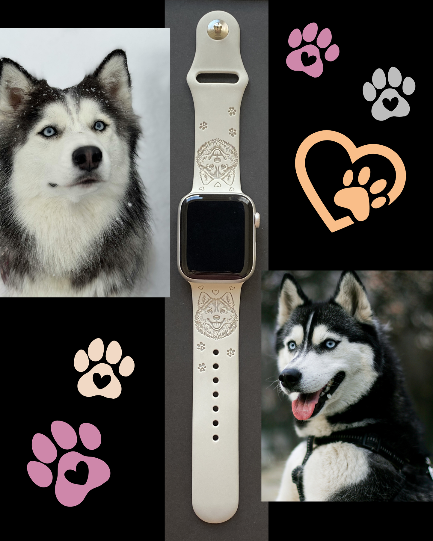 My Pet Husky Dog Watch Band For Apple Watch